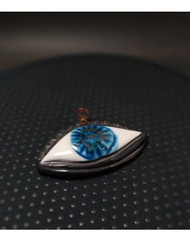 Ceramic free standing/hanging evil eye 15 cm