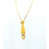 Necklace, silver 925 color yellow