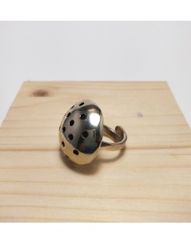 Ring, alpaca & silver