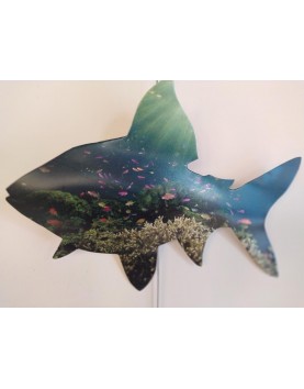 Τροπικό ψάρι, ψηφιακά εκτυπωμένο σε αλουμίνιο Νο 04 