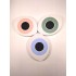 Free standing decorative eye,made of cement ,color rouge