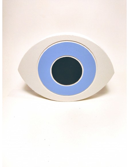 Decorative eye,made of cement ,color blue